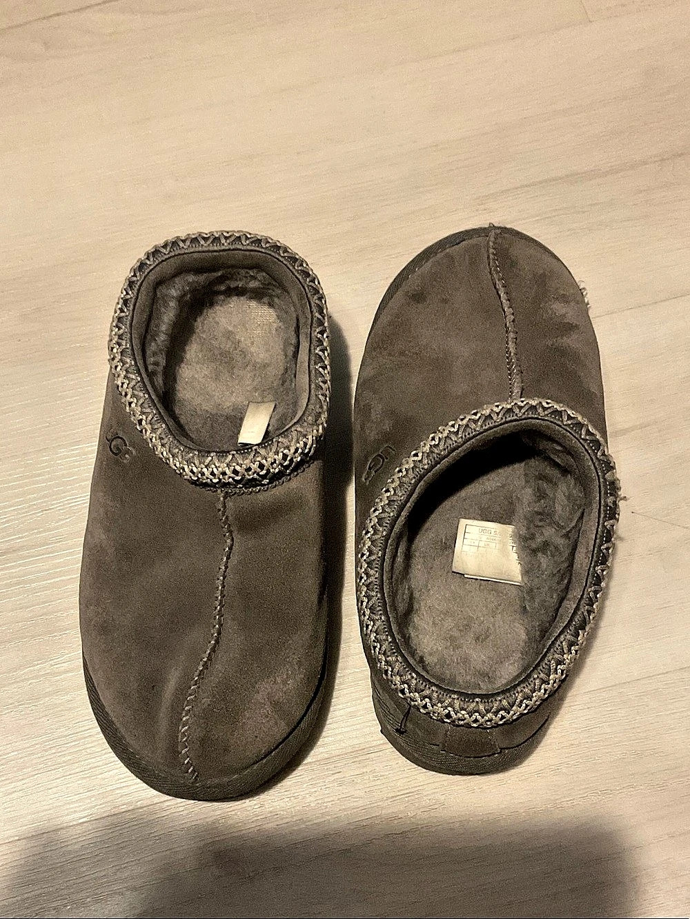 UGG Scuffette II Shearling Slippers Grey US 6
